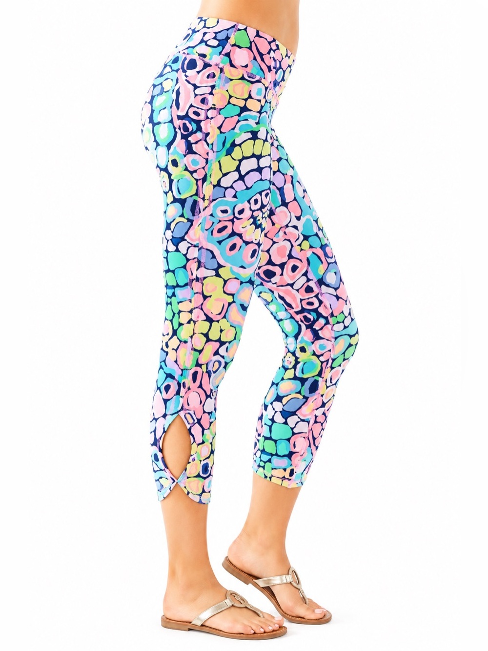 Lilly Pulitzer Luxletic Weekender Cropped Leggings Gypsy Jungle Print Size M